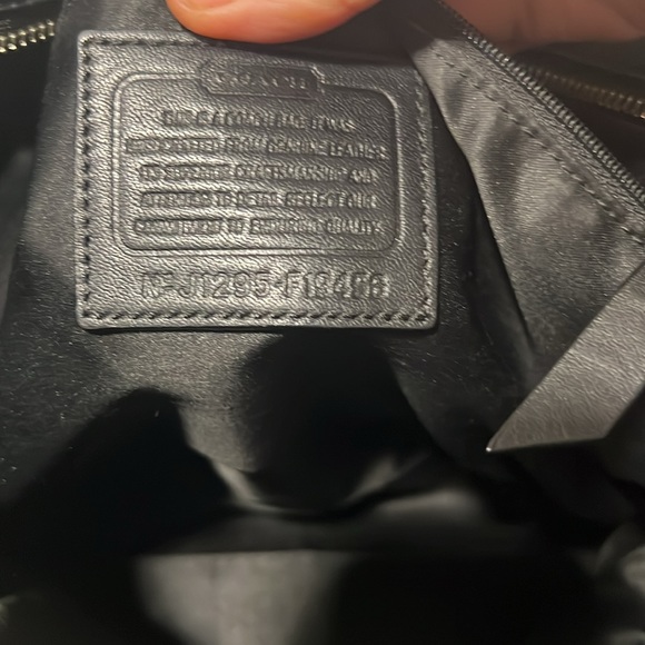 Coach F19456 Womens North South Gallery Tote Leather Bag Black - Picture 10 of 12